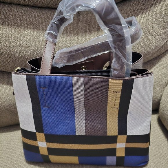 3 Pc NWOT Shein Colorblock Handbag - Picture 7 of 9
